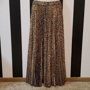 Chico's Maxi Leopard Print Skirt Size 1